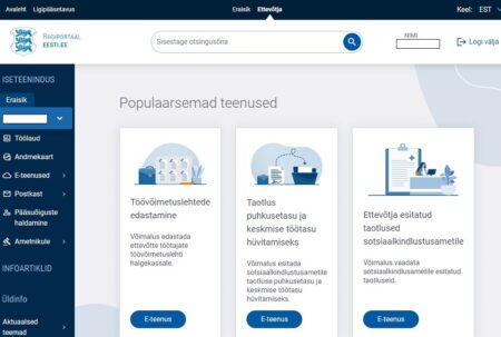 Eesti.ee posraali vaade